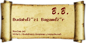 Budaházi Bagamér névjegykártya